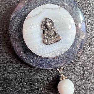 Broach - blue stone circle